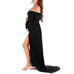 Off Shoulder Maternity Gown for Photo Shoots - Mommylicious
