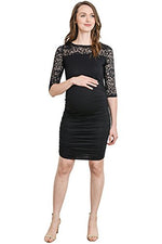 Ruched Bodycon Maternity Dress - Mommylicious