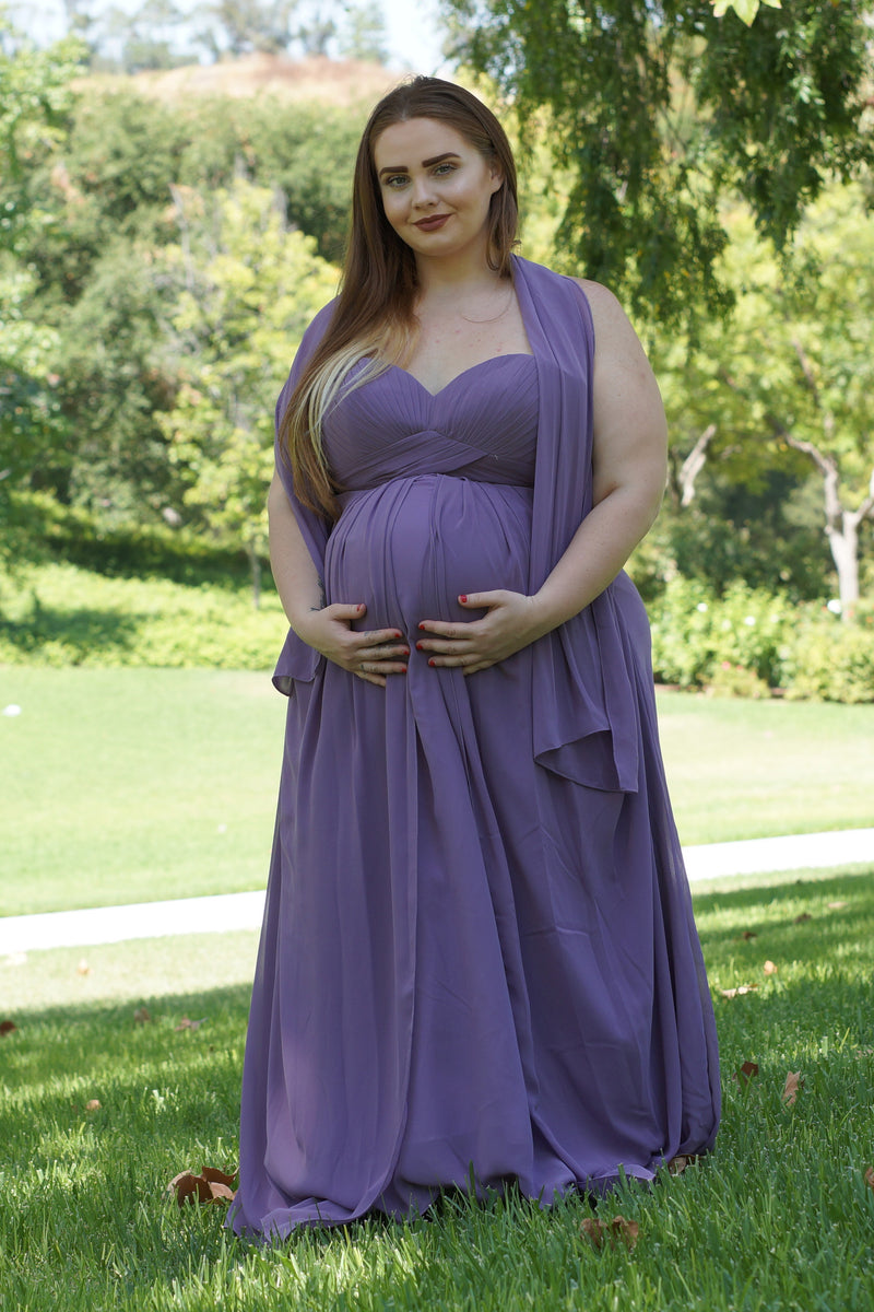 Strapless Maternity Gown - Mommylicious