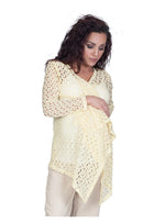 Crocheted Maternity Cardigan - Mommylicious