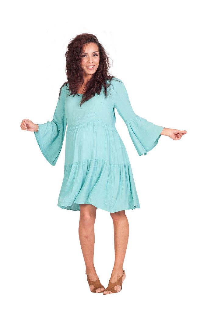 Bell Sleeve Baby Shower Dress - Mommylicious