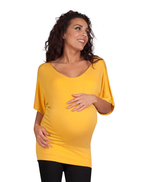 Yellow Maternity Tops-Too Jewel For School - Mommylicious
