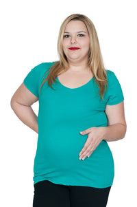 Plus Size Maternity Blouse - Mommylicious