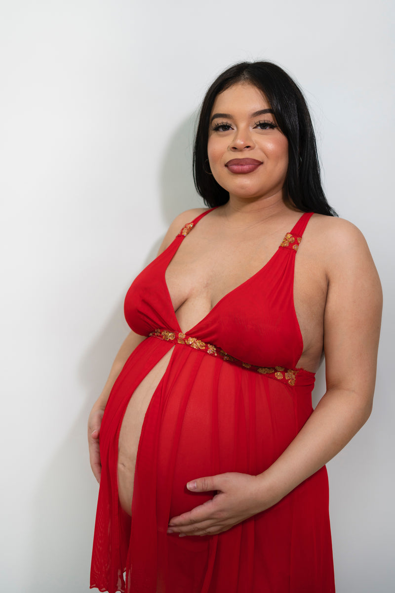 Pregnancy Lingerie Glam In Gold - Mommylicious