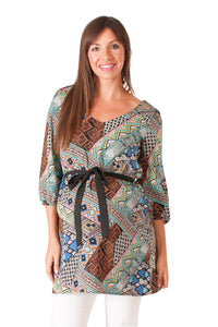 Abstract Print Maternity Top - Mommylicious
