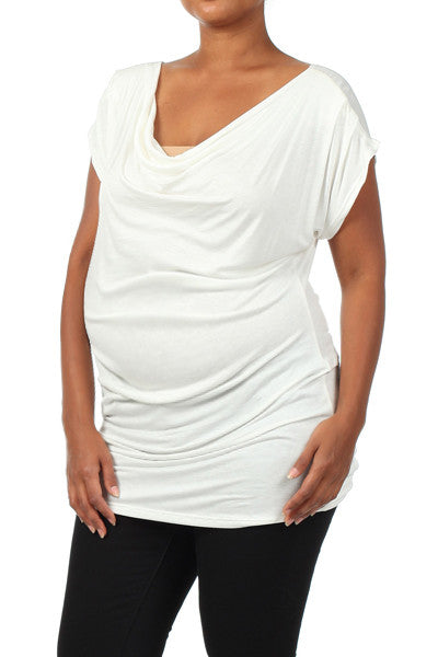 White Maternity Tops-See It Through - Mommylicious