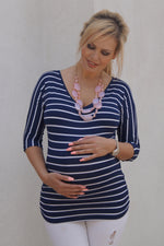 Striped Maternity Top - Mommylicious