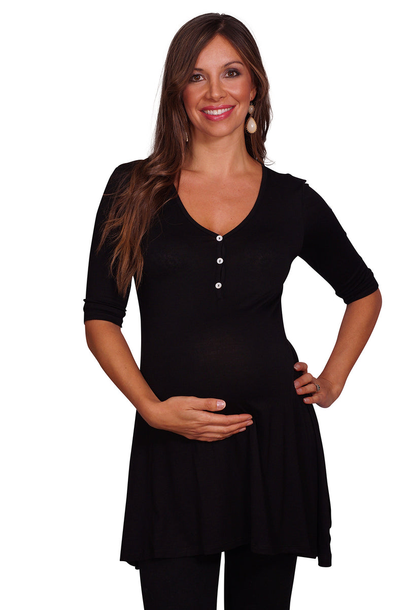Button Down Maternity & Nursing Top - Mommylicious