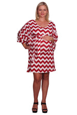 Red Belted Plus Maternity Dress - Mommylicious