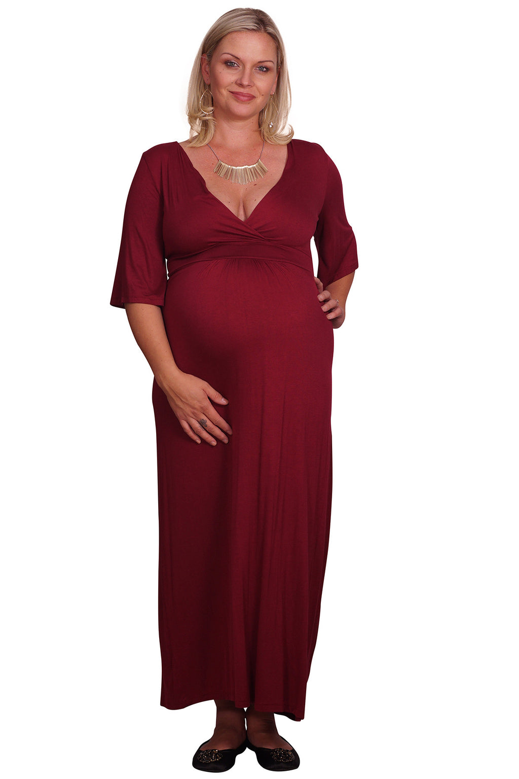 Plus Maternity Maxi Dress - Mommylicious