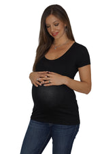 Back to Basics Scoop Neck Maternity Top - Mommylicious