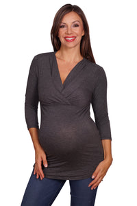 V-Neck Maternity & Nursing Top - Mommylicious