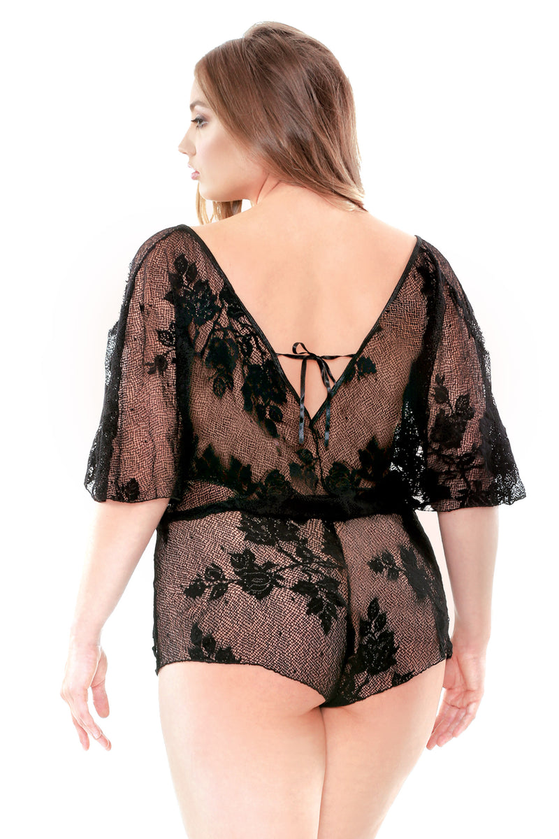 Plus Size Lace Romper - Mommylicious